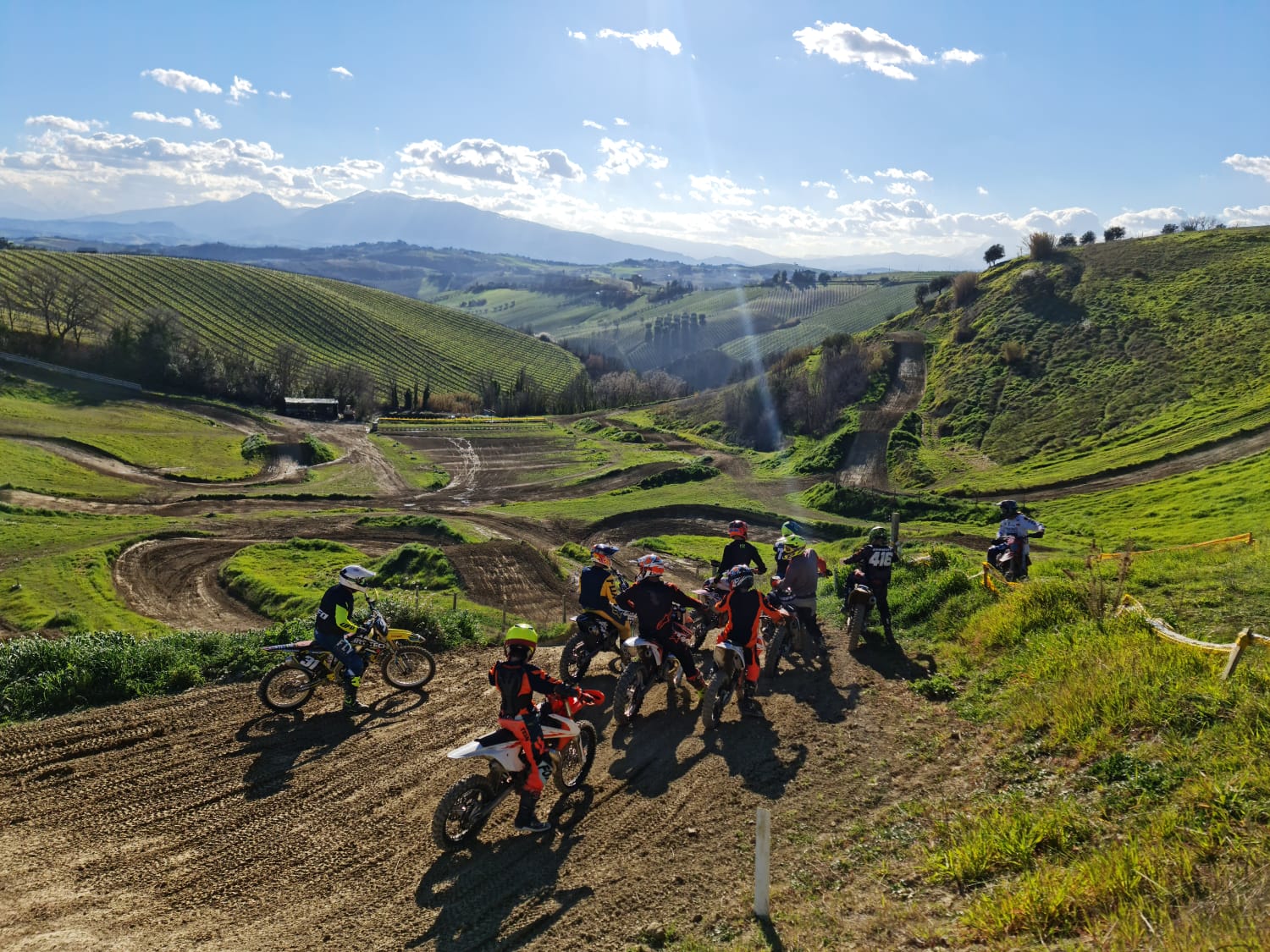 obóz motocrossowy we Włoszech